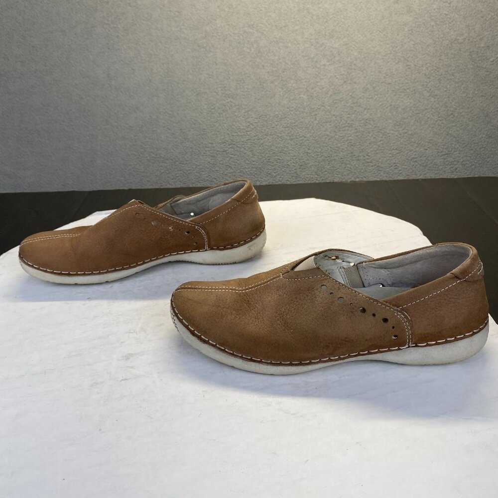 Josef Seibel Fergey Women's Size 38 Brown Leather Slip On Loafers,Comfort - Picture 2 of 16